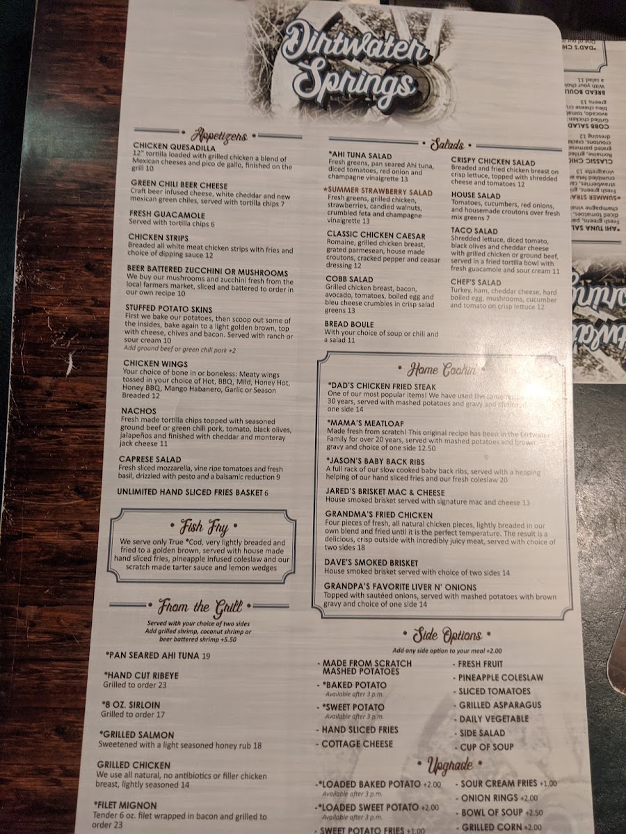 Menu Dirtwater Springs-8